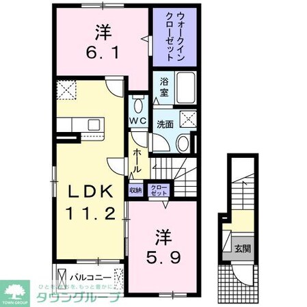 ブライトアンジュ・クロシェットの物件間取画像